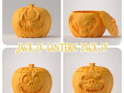 Jack-o-lantern Pack IV 3D print model