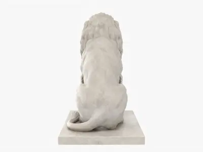  Lion Statue Sitting Neutral 