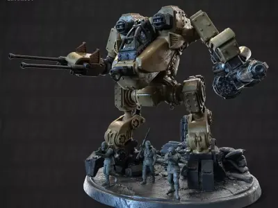 Konfusion 47 Linewrekcer Poseable Set 32mm 3D print model