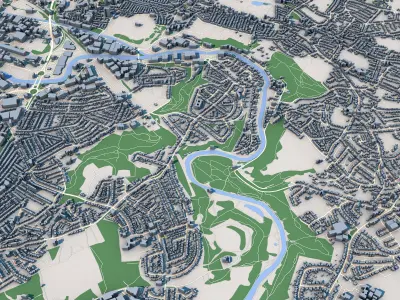 Bristol City United Kingdom 3D model