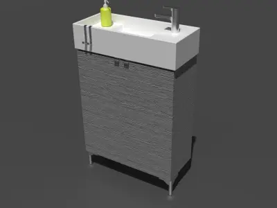 Compact Sink and Vanity 3D model