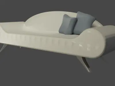 Modern Sofa 3D model 16