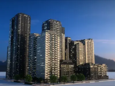 City Block Type B36 3D model