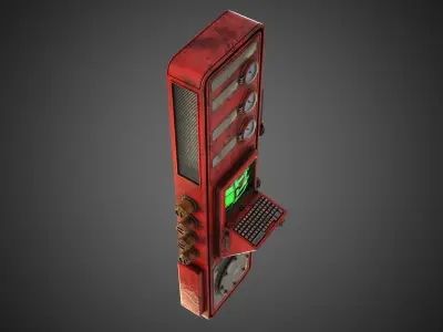 Scifi Pressure Control Panel 3D model