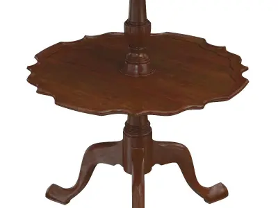 Antique Two Tier Floor Lamp 3D model