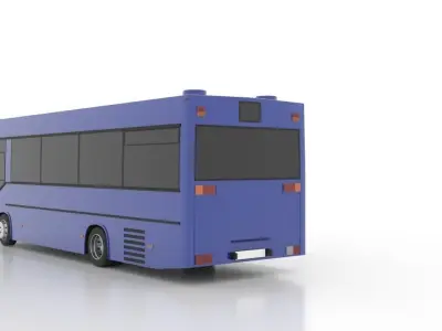 Mercedes-Benz O402 Low Low-poly 3D model