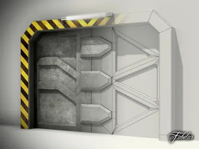 Airlock door 3D model