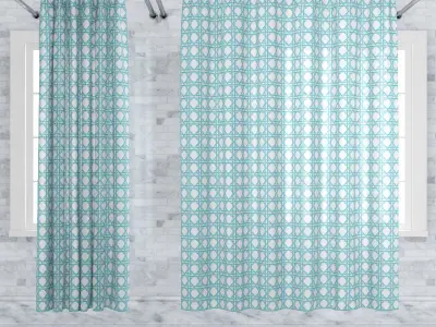 Crate and Barrel Shower Curtain collection 1 3D model