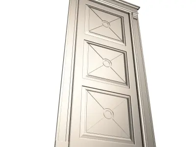 Classic Door 07 Low-poly 3D model