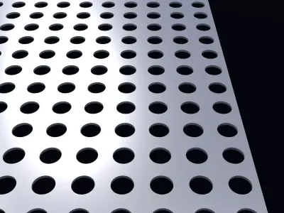 Perforated panel with 27 percent opening 25O56 3D model