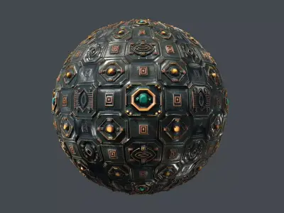 Cyberpunk Seamless PBR Texture 06 Texture