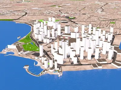 Doha city Qatar full October 2020 3d model 3D model