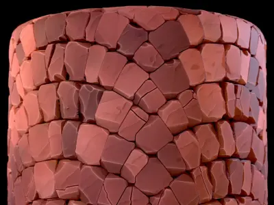 Stylized Pavement Substance PBR material and textures Texture