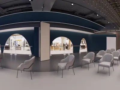 classroom dance Modern 3D model