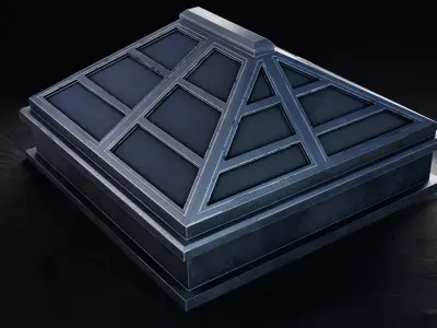 Skylight Window Low-poly 3D model