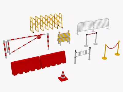 Barriers 9 barricade 3D model