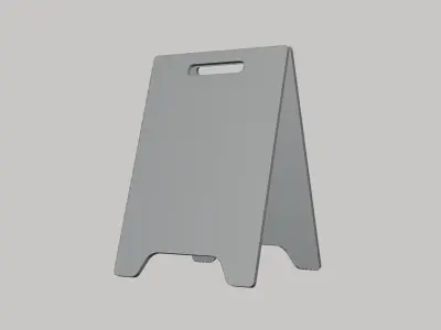Board Stand Geometry Only No Textures No Materials 3D model