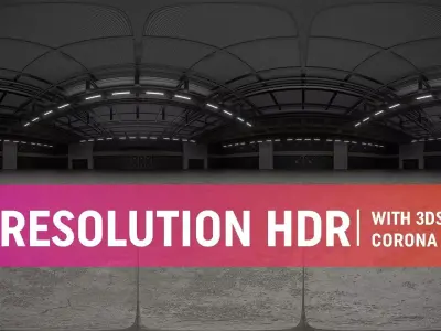 Exhibition HDRI with 3DSmax Corona Scene Texture