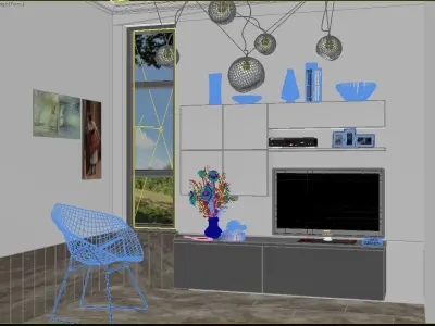 Home Plazma Units Plans Low-poly 3D model