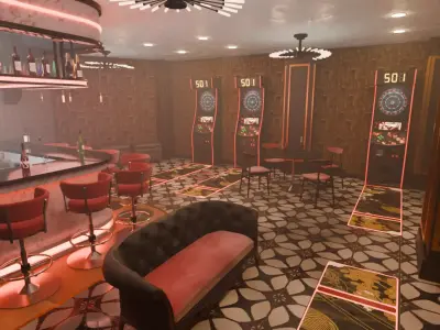 Darts Bar 3D model