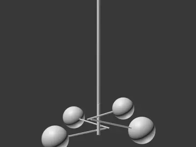 Bolle Gallotti Chandelier 3D model