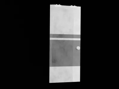 Sliding Glass Door Low-poly 3D model