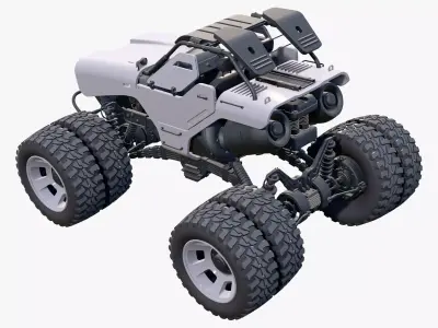 RC Monster Truck Toy M1 3D model