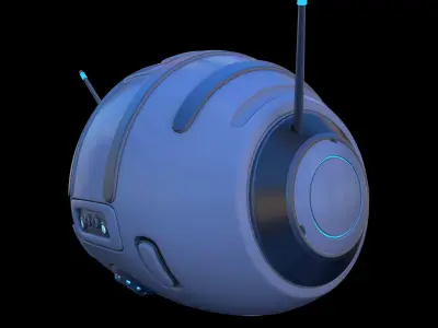 Cartoon Robot 3D model