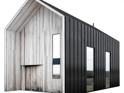 Barn houses 3D model