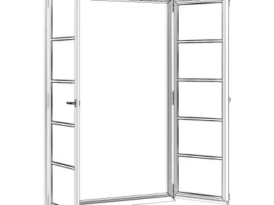 Plastic Window 1722mm x 2400mm 3D model