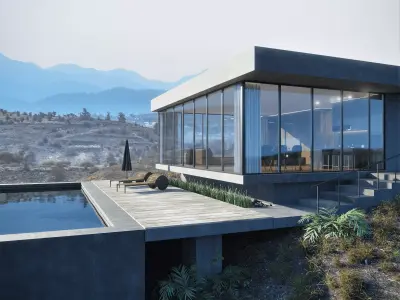 Mountain Sight House 3D-Scene 3D model