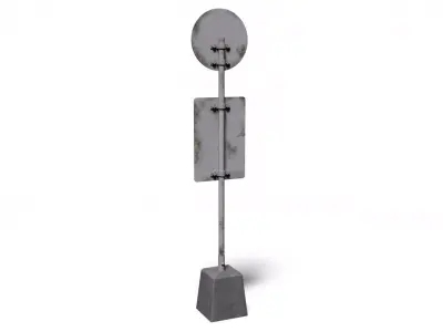 bus stop 3D model 16
