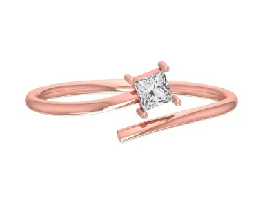 Women Light Weight Band Ring 3D print model 14