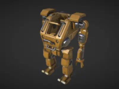 Mech power loader Low-poly 3D model