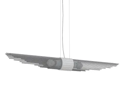 SUSPENSION modern pendant light in gold 3D model