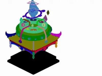 Game Construction - Grocery Store - Gem Shop 01 3D model