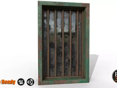 Window version N5 Low-poly 3D model