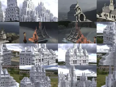 Ancient Cities Collection 1 3D Model Pack