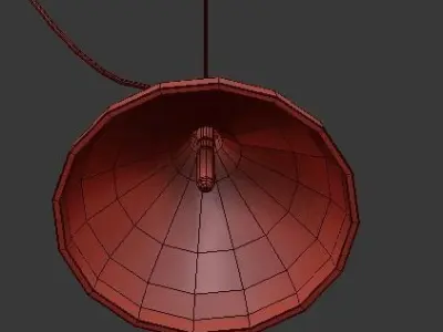 swell 3 string mixed pendant lamps 3D model
