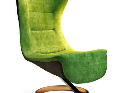 Armchair with decor 6 3D model
