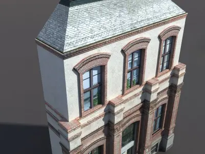 Apartment House 63 Low Poly 3d Model Low-poly 3D model