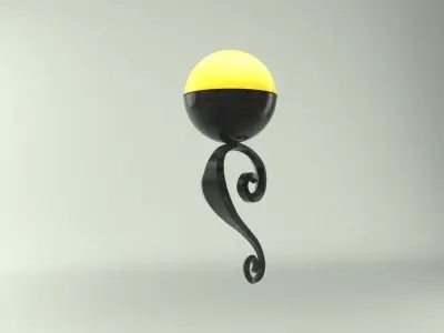 Light Wall Low-poly 3D model