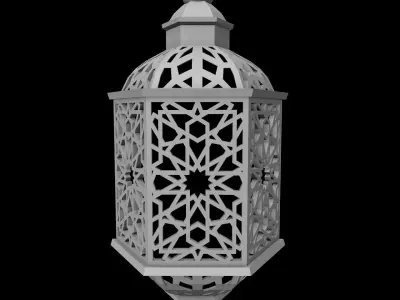 Geometric Lantern 3D Printable Model Model 3D MOB18P 3D print model