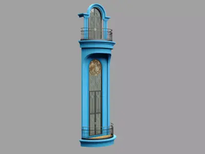 Classic Door  Windows 2 3D model