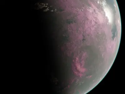 Planet Io 12K 3D model