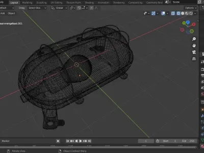 Lamp for your cellar or loft project Low-poly 3D model