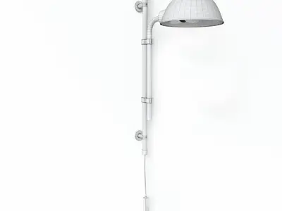 Sconce wall lamp with shade 3D model