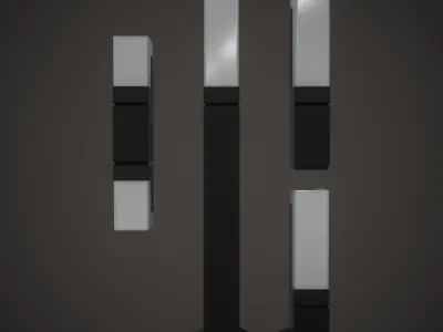 Landscape lighting Pack PBR 3D model