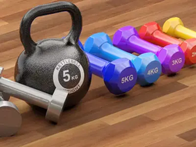  Gym Equipment 3D model