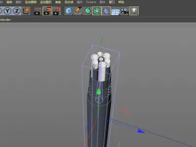 Charge wire line cable section Amazon USB Type-C C4D 3D model
